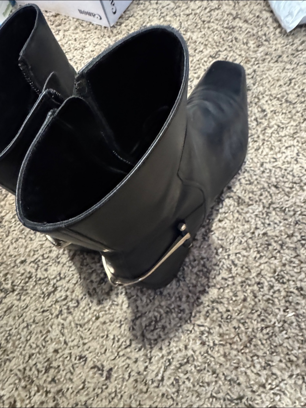 Classic Black Leather Ankle Boots - Gucci men boots 10. - Picture 2 of 4